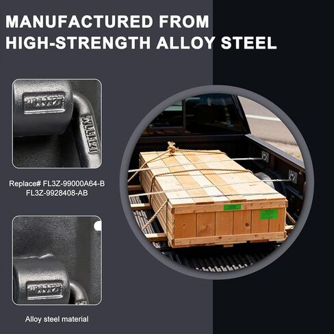 4 عبوات مرساة ربط للأسفل للشاحنة شديدة التحمل من ملحقات الشاحنة متوافقة مع 2015-2025 Ford F150 F250 F350 استبدال # FL3Z-99000A64-B & FL3Z-9928408-AB in Kuwait