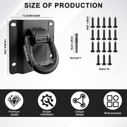 4 عبوات مرساة ربط للأسفل للشاحنة شديدة التحمل من ملحقات الشاحنة متوافقة مع 2015-2025 Ford F150 F250 F350 استبدال # FL3Z-99000A64-B & FL3Z-9928408-AB in Kuwait