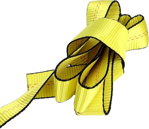 6PCS 2 Inch x 8.2 Ft Lasso Tow Strap with D Ring, 10,000Lbs Load-Bearing Auto Tie Down Straps, D Ring Wheel Lift Straps Tow Truck Straps for Trailer Tow Truck in Kuwait