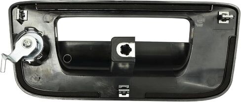 Gledewen Tailgate Door Handle & Bezel Lock Set, Compatible with 2007-2014 Chevy Silverado & GMC Sierra 1500 2500 3500, Exterior Rear Textured Tail gate Handle with Key, Replace# 22755305 in Saudi Arabia