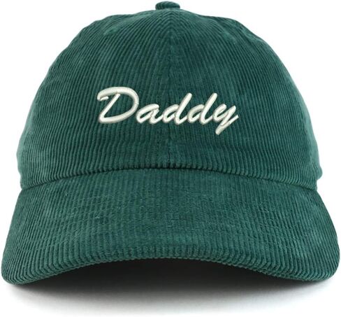 Trendy Apparel Shop Daddy Script Font Cotton Corduroy Unstructured Baseball Cap in Saudi Arabia