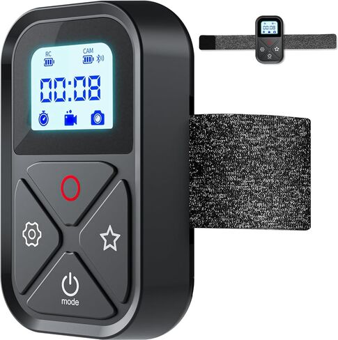 TELESIN T13 Waterproof Remote Control for GoPro | Color LCD Dispaly | Multi-Language Support, Smart Wireless Controller Compatible with Go Pro 13 12 11 10 9 8 Black Max Mini Action Camera Accessories in Saudi Arabia