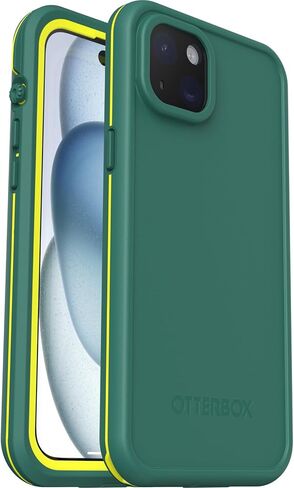 OtterBox iPhone 15 Plus and iPhone 14 Plus FRĒ Series Waterproof Case with MagSafe (Designed by LifeProof) - BLACK, waterproof, 60% recycled plastic, sleek and stylish in Saudi Arabia