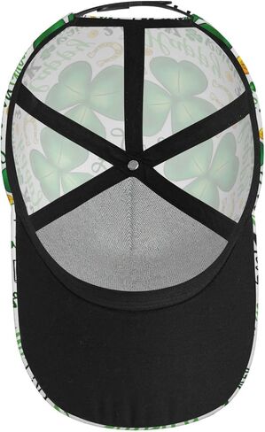 Funny St Patrick's Day Hats Cute Lucky Clover Baseball Cap Adjustable Snapback Hat Cap for Men Women in Kuwait