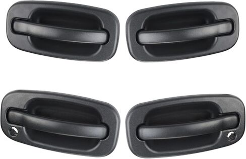 JDMON Front Rear Left & Right Exterior Door Handles Compatible with Chevy Silverado Suburban Tahoe Avalanche GMC Sierra Yukon Cadillac Escalade 1999-2007 Replaces 15034985, 15034986, 77261 in Saudi Arabia