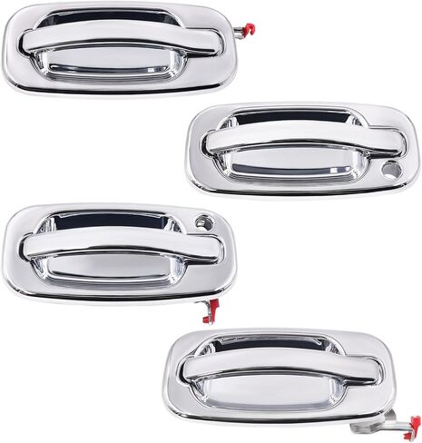 JDMON Front Rear Left & Right Exterior Door Handles Compatible with Chevy Silverado Suburban Tahoe Avalanche GMC Sierra Yukon Cadillac Escalade 1999-2007 Replaces 15034985, 15034986, 77261 in Saudi Arabia