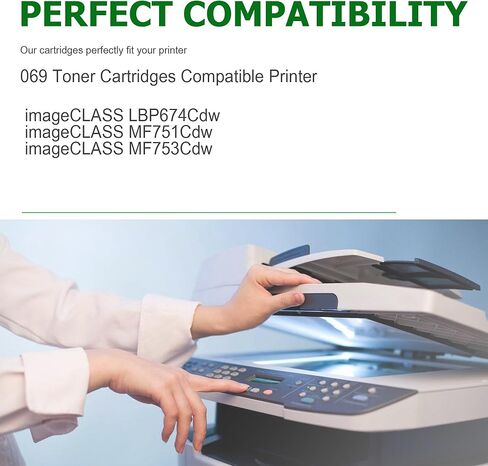069 Black Toner Cartridges Replacement for Canon 069 Toner Cartridge for Canon Color MF753Cdw, MF751Cdw LBP674Cdw Printers | (2 Pack) in Kuwait