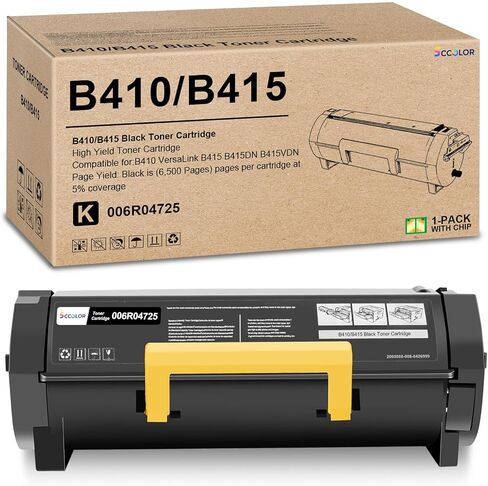 B410 B415 Toner Cartridge Replacement for Xerox B415 B410 Black High Yield Toner Cartridge with New Chip 006R04725-(6,500 Pages) Compatible with Xerox B410 VersaLink B415 Printers Series in Saudi Arabia