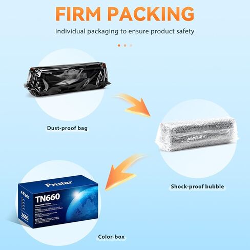 TN660 TN 660 Toner Cartridge Replacement for Brother TN660 TN-660 TN660 TN630 Black High Yield Compatible with Brother MFC-L2700DW HL-L2380DW HL-L2320D HL-L2340DW DCP-L2540DW Printer 4Pack in Kuwait