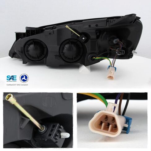AKKON - For 05-08 Pontiac G6 Chrome Bezel Passenger Right Side Headlight Direct Replacement Lamp New in Saudi Arabia