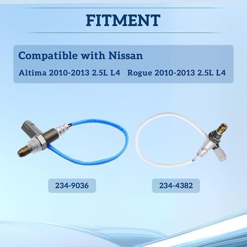 مستشعر الأوكسجين المنبع المصب 2 قطعة: صالح لنيسان ألتيما روج 2010 2011 2012 2013 2.5L L4 استبدال 234-9036 234-4382 in Kuwait