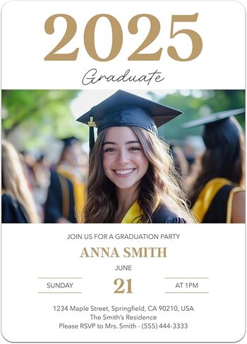 Personalized Graduation Invitations - Custom Graduation Announcements for Grad Party (Your Custom Design) in Kuwait