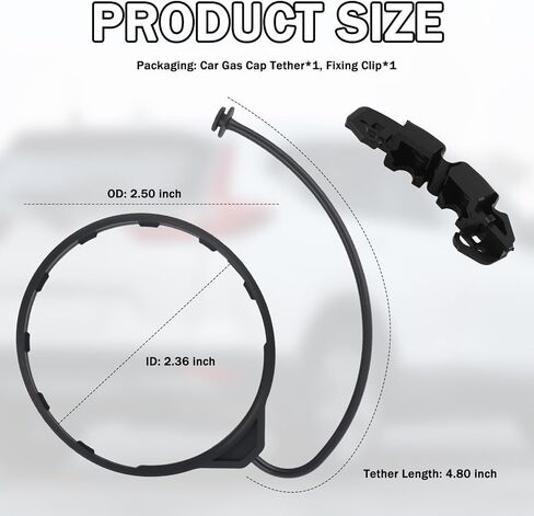 Gas Cap Tether Replacement OEM#17670TR0A01,17670TR0A11,Fuel Cap Tether Compatible with Honda Civic Accord Acura TSX MDX,Anti-Lost Gas Caps Replacement Tethers with Fixing Clip in Kuwait