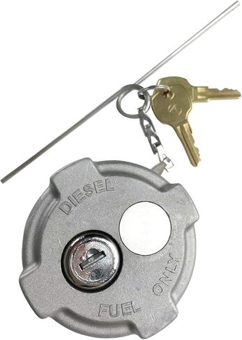 locking diesel 2 1/4" fuel cap Compatible with Reefer Trailer, International MD Semi Trucks, Ford 650/750 Replace FTA-C02 FTA-N-04 FTA-N6-16 FTA-N-73 Equipped with rubber seal ring safety chain (1PCS) in Kuwait