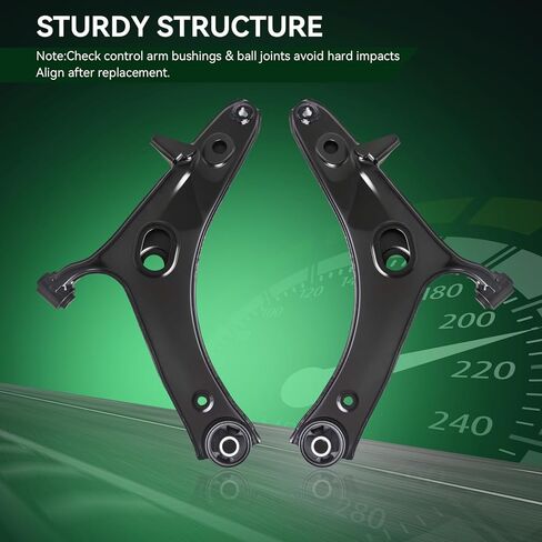 AUQDD 4Pc Suspension Front Lower Control Arm and Ball Joint Compatible With 2016-2017 Su-baru Crosstrek, 2013-2015 XV Crosstrek (Replace # K623560 K623561 20202FJ040 20202FJ050 K9513 20206AJ000) in Saudi Arabia