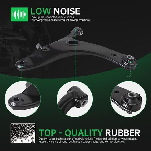 AUQDD 4Pc Suspension Front Lower Control Arm and Ball Joint Compatible With 2016-2017 Su-baru Crosstrek, 2013-2015 XV Crosstrek (Replace # K623560 K623561 20202FJ040 20202FJ050 K9513 20206AJ000) in Saudi Arabia
