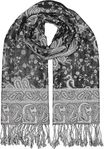 Reversible Paisley Pashmina Rave Scarf Pashmina Wraps For Women All Seasons Festival Hood Shawls for Evening Dresses in Saudi Arabia
