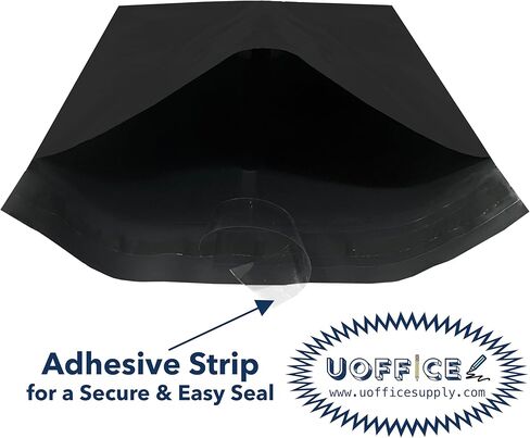 رسائل بريد بولي ملونة، أسود، 7.5 بوصة × 10.5 بوصة، حزمة من 500، أكياس بريد بولي، أكياس بولي للتغليف، أكياس شحن ذاتية الغلق، بريد بولي، أكياس بريد الملابس in Kuwait