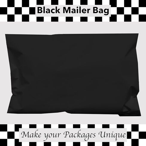 رسائل بريد بولي ملونة، أسود، 7.5 بوصة × 10.5 بوصة، حزمة من 500، أكياس بريد بولي، أكياس بولي للتغليف، أكياس شحن ذاتية الغلق، بريد بولي، أكياس بريد الملابس in Kuwait
