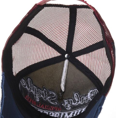 WITHMOONS Vintage Baseball Cap Meshed Distressed Trucker Hat KR1251 in Saudi Arabia