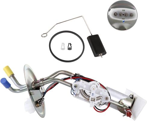 مجموعة مضخة الوقود E2104S - متوافقة مع 1987-1989 لفورد F-150 1987-1989 لفورد F-250 1987-1989 لمضخة الوقود الكهربائية فورد F-350 قطعتان خزان أمامي 19 جالون + خزان فولاذي خلفي in Saudi Arabia