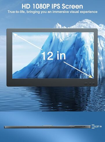 موسع شاشة الكمبيوتر المحمول L2 المحمول بشاشة تعمل باللمس مع مكبر صوت، شاشة 13 بوصة IPS 60 هرتز، منافذ Type-C/HDMI، مسند داعم، متوافق مع نظام التشغيل Mac OS/Windows/Chrome/Android Phone/Switch in Kuwait