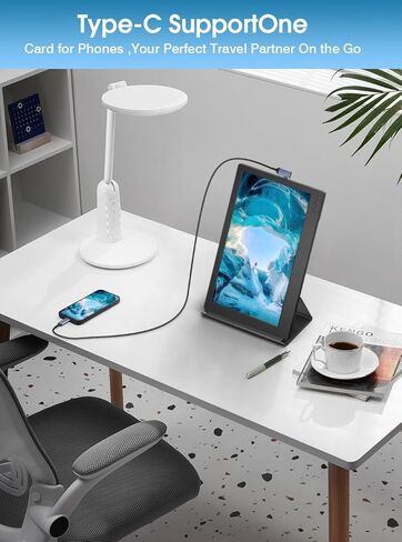 موسع شاشة الكمبيوتر المحمول L2 المحمول بشاشة تعمل باللمس مع مكبر صوت، شاشة 13 بوصة IPS 60 هرتز، منافذ Type-C/HDMI، مسند داعم، متوافق مع نظام التشغيل Mac OS/Windows/Chrome/Android Phone/Switch in Kuwait