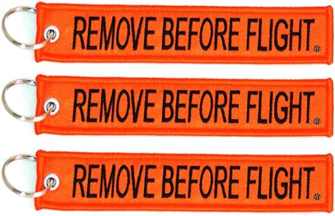 Apex Imports 3x إزالة قبل الطيران سلسلة مفاتيح برتقالية/سوداء 5.5 بوصة × 1 بوصة سلسلة مفاتيح للدراجة النارية ATV والسيارة والشاحنة in Kuwait