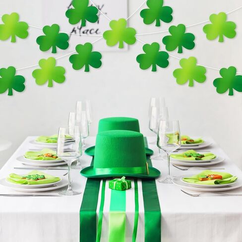 60Pcs St. Patrick's Day Cutouts Metallic Foil Shamrock Shape Cutouts Irish Clover Cardboard Paper Cutting for DIY Crafts Classroom Bulletin Board Decor in Saudi Arabia