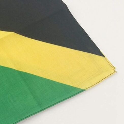 Jamaica Unisex Square Bandanas otton Hair Scarf r Motorcycle Neckerchief Hip-Hop Headwrap Patriotic Accessory Cotton in Kuwait