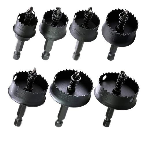 7/8 ″، 1-1 / 8 ″، 1-3 / 8 ″ رقيقة الجدار HSS ثنائية المعدن هول المنشار قطع الصفائح الفولاذية هول المنشار لمحرك التصادم البلاستيك الصفائح المعدنية الخشب الفولاذ المقاوم للصدأ in Kuwait