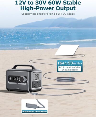 كابل طاقة Starlink Mini DC إلى DC سلك طاقة 6.6FT مع محول DC إلى USB C لكابل Starlink Mini DC إلى DC كابل بديل 5.5*2.1 مم لملحقات Starlink Mini في الهواء الطلق مقاوم للماء 18AWG رمادي 2M in Kuwait