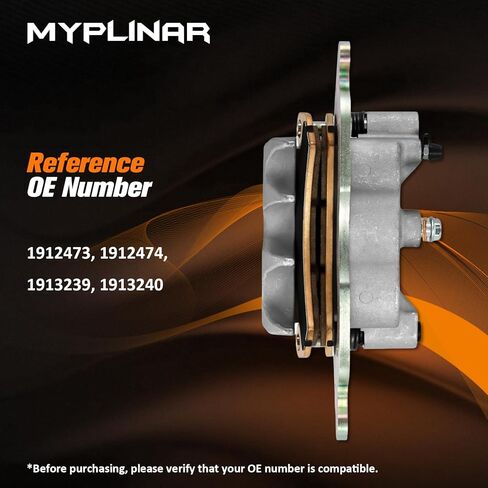 قطعتان من ماسك الفرامل الأمامية مع وسادات ملبدة، متوافقة مع 2016-2021 Polaris RZR-Turbo، 20-22 RZR-PRO-XP General-XP-4-1000، استبدل OE# 1912473 1912474 1913239 1913240 in Kuwait