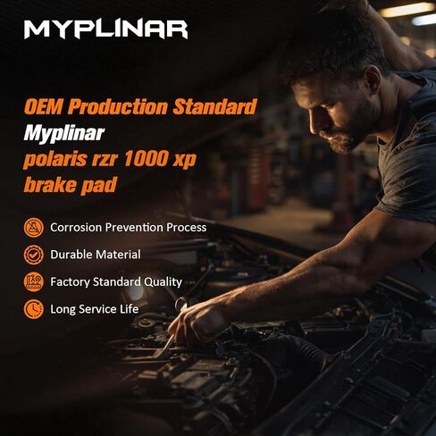 قطعتان من ماسك الفرامل الأمامية مع وسادات ملبدة، متوافقة مع 2016-2021 Polaris RZR-Turbo، 20-22 RZR-PRO-XP General-XP-4-1000، استبدل OE# 1912473 1912474 1913239 1913240 in Kuwait