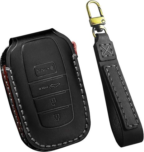SENSHINE Key Fob Cover for Toyota Tundra Accessories 2026 2022-2025 Sequoia 2023-2026 Camry 2025 2026 Grand Highlander/Tacoma 2024-2026 Crown 2023+ Key Fob Case Shell Protect Key Cover (Blue Stitch) in Saudi Arabia