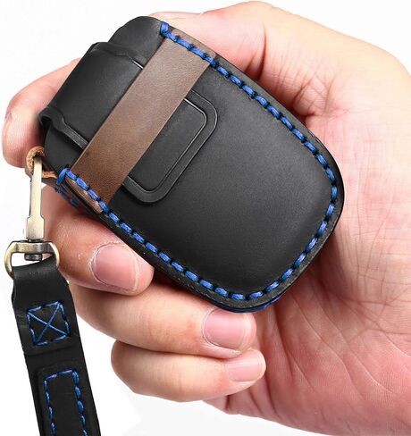 SENSHINE Key Fob Cover for Toyota Tundra Accessories 2026 2022-2025 Sequoia 2023-2026 Camry 2025 2026 Grand Highlander/Tacoma 2024-2026 Crown 2023+ Key Fob Case Shell Protect Key Cover (Blue Stitch) in Kuwait