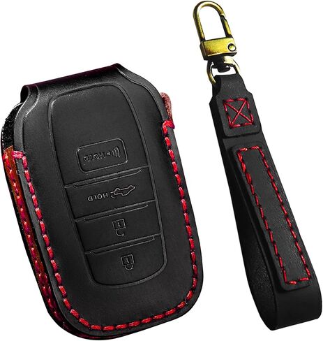 SENSHINE Key Fob Cover for Toyota Tundra Accessories 2026 2022-2025 Sequoia 2023-2026 Camry 2025 2026 Grand Highlander/Tacoma 2024-2026 Crown 2023+ Key Fob Case Shell Protect Key Cover (Blue Stitch) in Kuwait