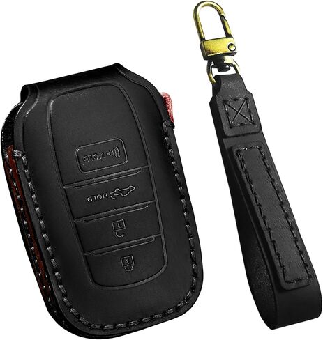 SENSHINE Key Fob Cover for Toyota Tundra Accessories 2026 2022-2025 Sequoia 2023-2026 Camry 2025 2026 Grand Highlander/Tacoma 2024-2026 Crown 2023+ Key Fob Case Shell Protect Key Cover (Blue Stitch) in Kuwait