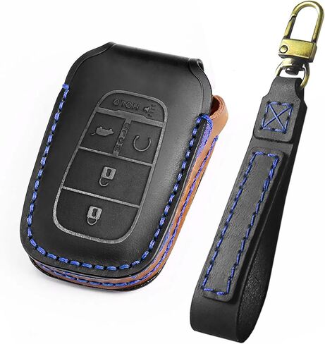 SENSHINE Key Fob Cover for Toyota Tundra Accessories 2026 2022-2025 Sequoia 2023-2026 Camry 2025 2026 Grand Highlander/Tacoma 2024-2026 Crown 2023+ Key Fob Case Shell Protect Key Cover (Blue Stitch) in Kuwait