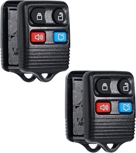 Key Fob Shell Case Replacement for Ford Mustang Focus Taurus Escape Explorer Expedition Edge Lincoln Town Car Mercury 1999-2014 Remote Control Replacement CWTWB1U311 Pad Cover (Set of 2) in Kuwait