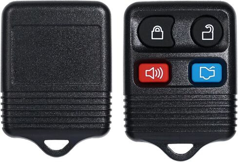 Key Fob Shell Case Replacement for Ford Mustang Focus Taurus Escape Explorer Expedition Edge Lincoln Town Car Mercury 1999-2014 Remote Control Replacement CWTWB1U311 Pad Cover (Set of 2) in Kuwait