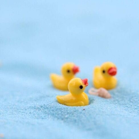 5pcs Little Mini Duck Duckling Miniature Ornament for DIY Dollhouse Decoration Fairy Garden Plant Décor Figurine in Saudi Arabia