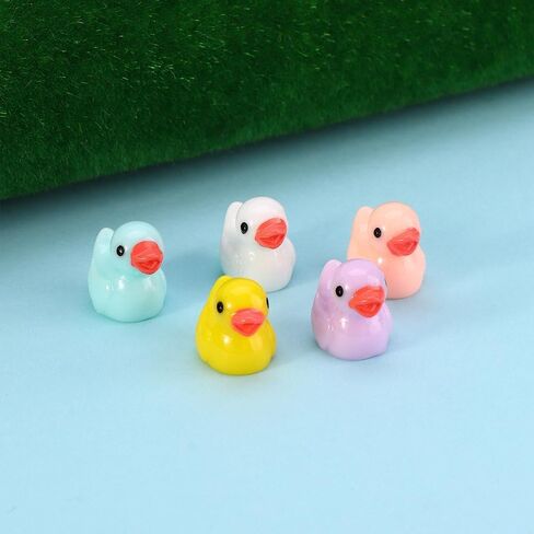 5pcs Little Mini Duck Duckling Miniature Ornament for DIY Dollhouse Decoration Fairy Garden Plant Décor Figurine in Saudi Arabia
