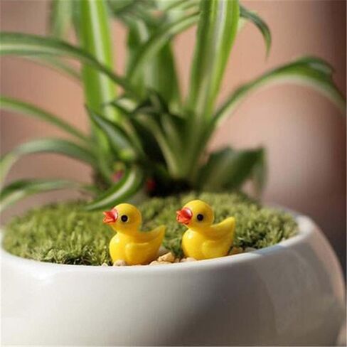 5pcs Little Mini Duck Duckling Miniature Ornament for DIY Dollhouse Decoration Fairy Garden Plant Décor Figurine in Saudi Arabia