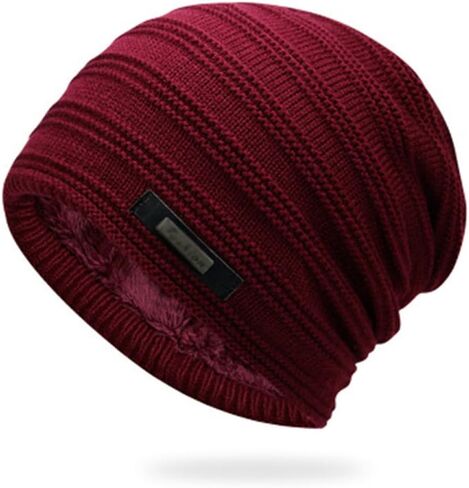Beanie for Men Women Cuffed Thick Knitted Unisex Winter Hat Beanies Skull Cap in Saudi Arabia