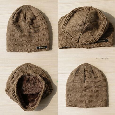 Beanie for Men Women Cuffed Thick Knitted Unisex Winter Hat Beanies Skull Cap in Saudi Arabia