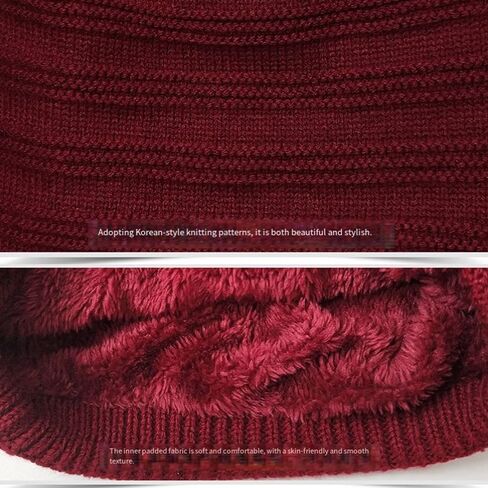 Beanie for Men Women Cuffed Thick Knitted Unisex Winter Hat Beanies Skull Cap in Saudi Arabia