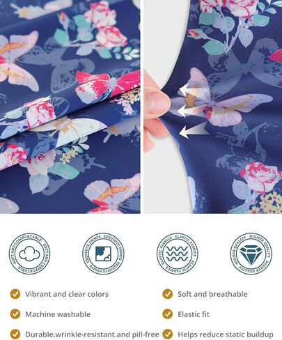 Butterfly Rose Euro Scrub Caps for Women with Buttons,Adjustable Head Cover with Ribbons, Premium Medical Surgical Hat for Long or Short Hair in Kuwait