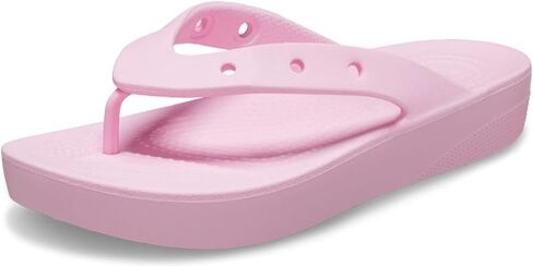 صندل نسائي من Crocs Baya Platform Flip، أبيض، 5 in Saudi Arabia