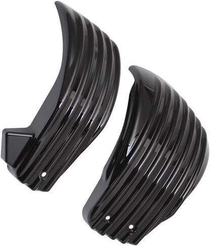 MACHSWON Motorcycle Battery Side Fairing Covers, 2 Pcs ABS Plastic Black Motorcycle Battery Side Fairing Cap Covers, Compatible with Harley Davidson Softail M8 Breakout Fat Boy 2018+ in Saudi Arabia